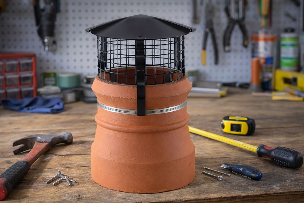 Birdguard Round Chimney Cowl with Strap Fix