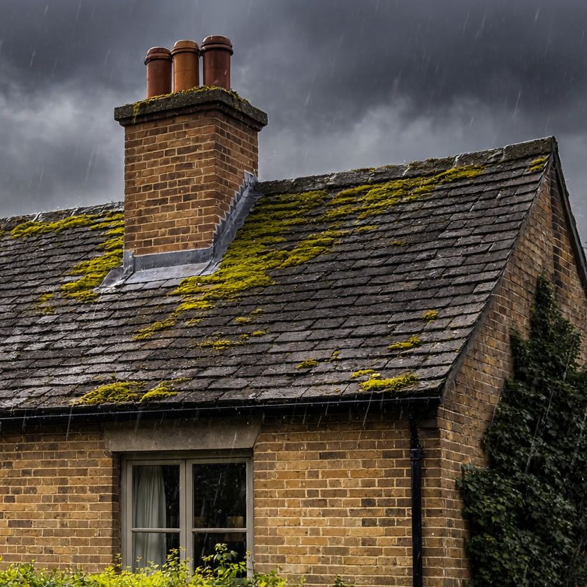 leaking chimney when it rains