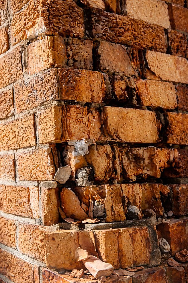 spalling bricks chimney